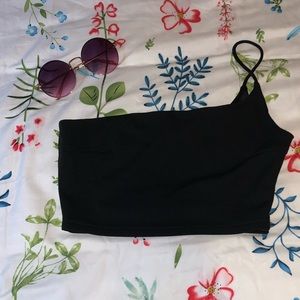 NEW cute black cropped top